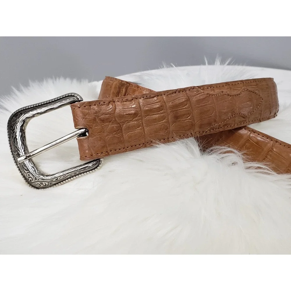 Cody James Belt Size 32 Handmade In Mexico Genuine‎ Caiman Leather Men Women